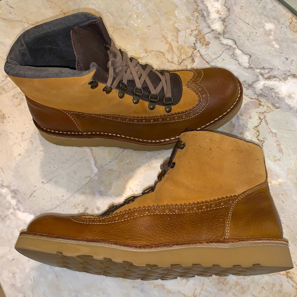 Selected Homme Wingtip Brogue Boots. Handmade in Portugal. US9/Fit to 9-1/2. New